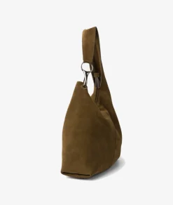 Bolso de piel Biba JAP2L en serraje marrón
