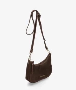Bolso de piel bloom&you BLOOM BAGUETTE en serraje marrón