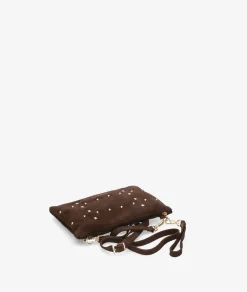 Bolso de piel bloom&you MIST FOLDER en serraje marrón