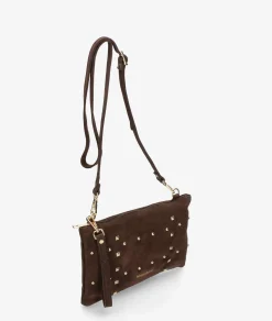 Bolso de piel bloom&you MIST FOLDER en serraje marrón