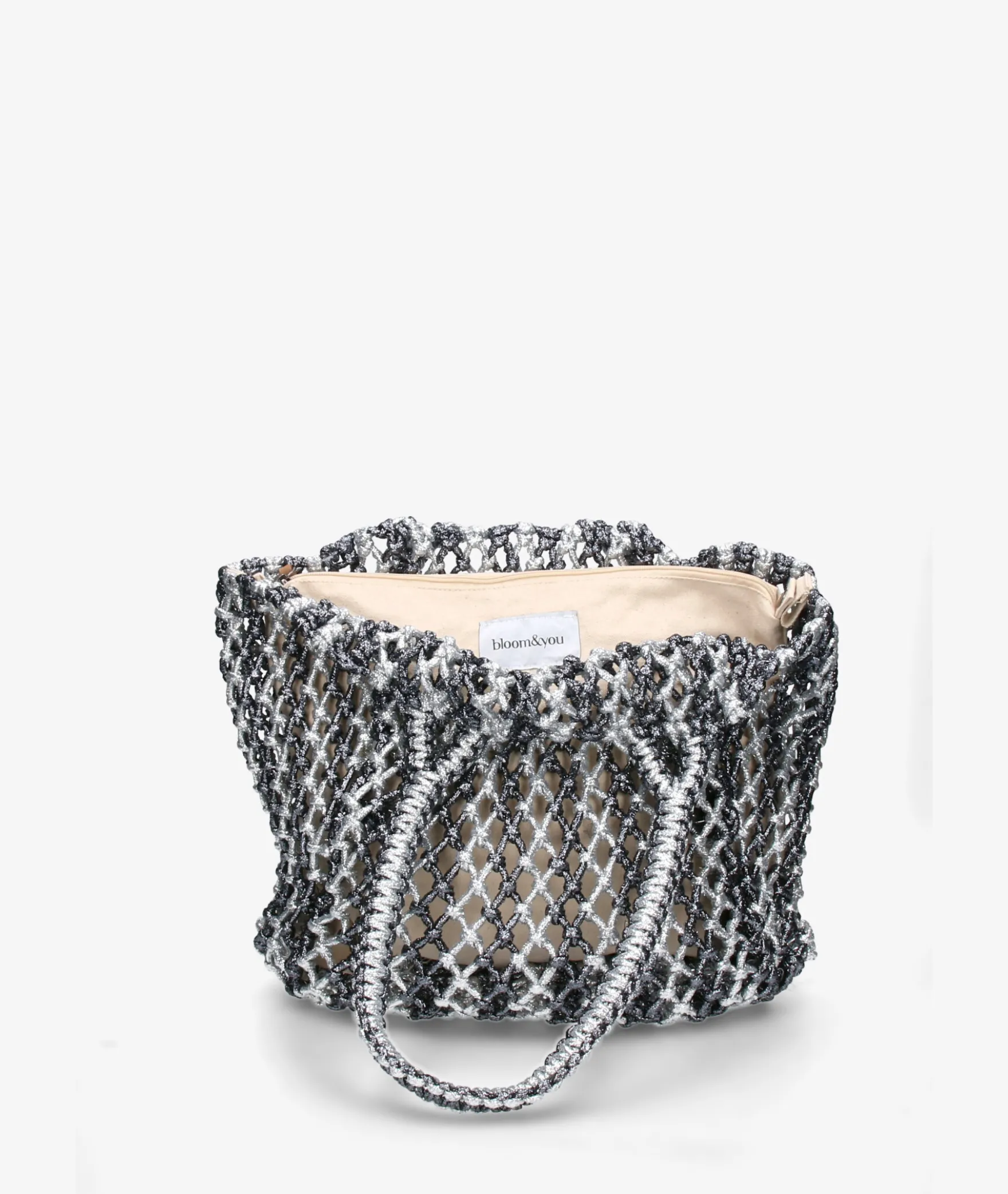 Bolso textil bloom&you AGATHA en plata