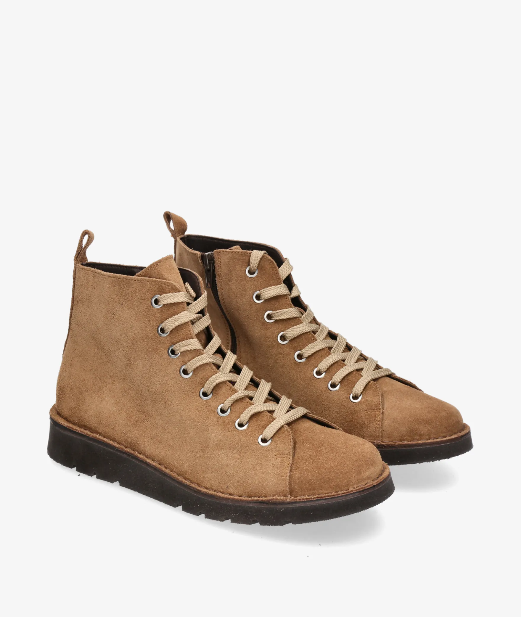 Botas Kénnebec551 CREMALLERA en serraje taupe