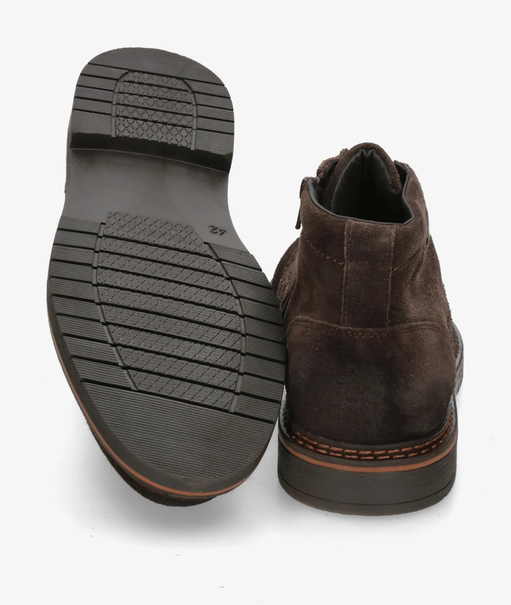 Botas ZEN520015 en serraje marrón
