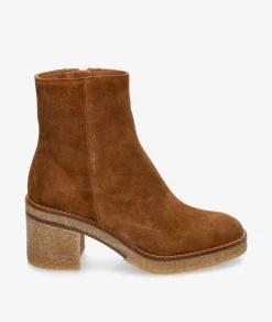 Botines Alpe2626 en serraje cuero