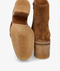Botines Alpe2626 en serraje cuero