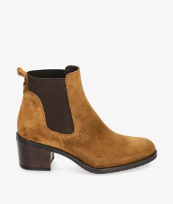 Botines Alpe2202 en serraje cuero