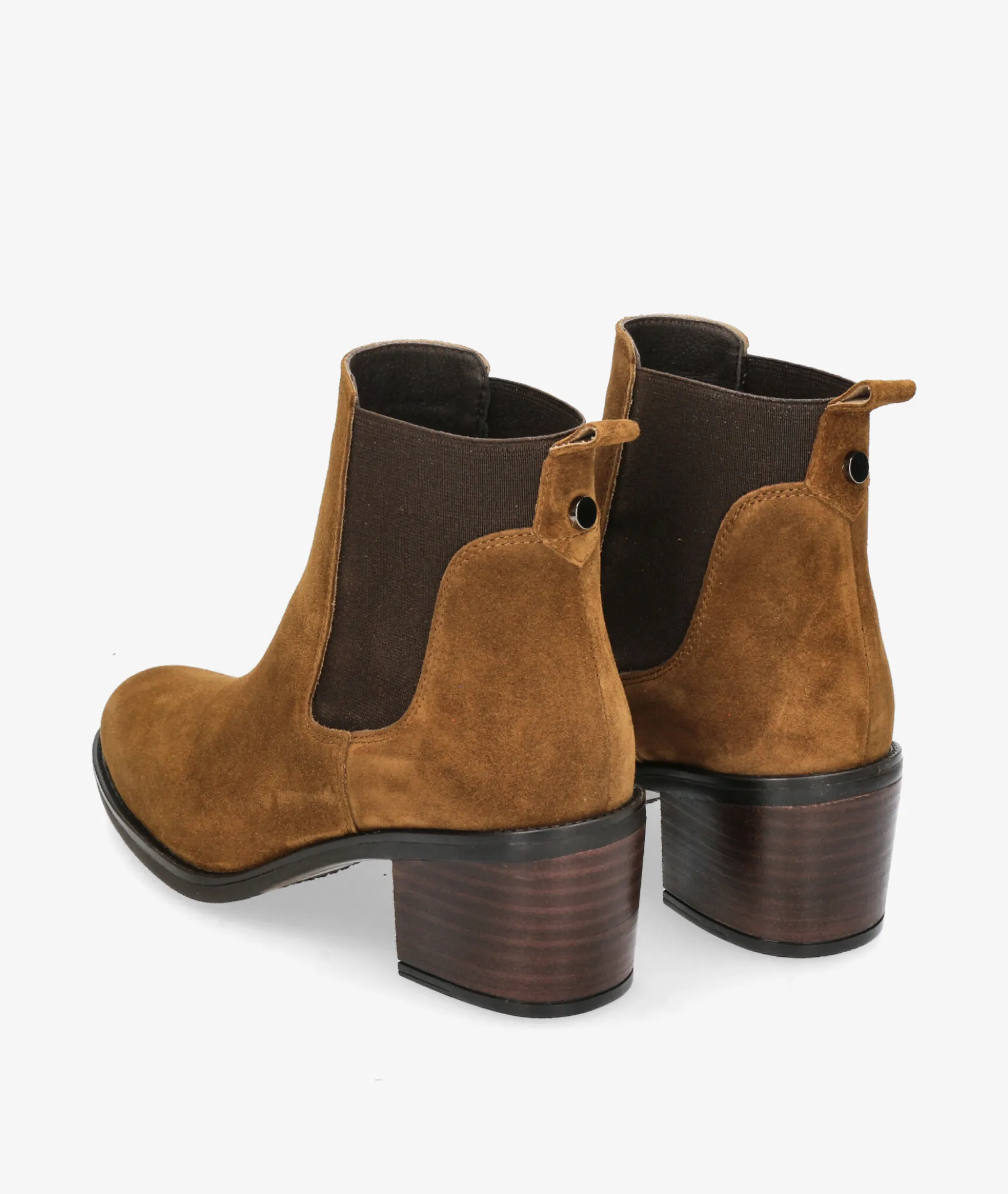 Botines Alpe2202 en serraje cuero