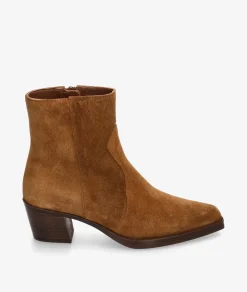 Botines Alpe5538 en serraje cuero