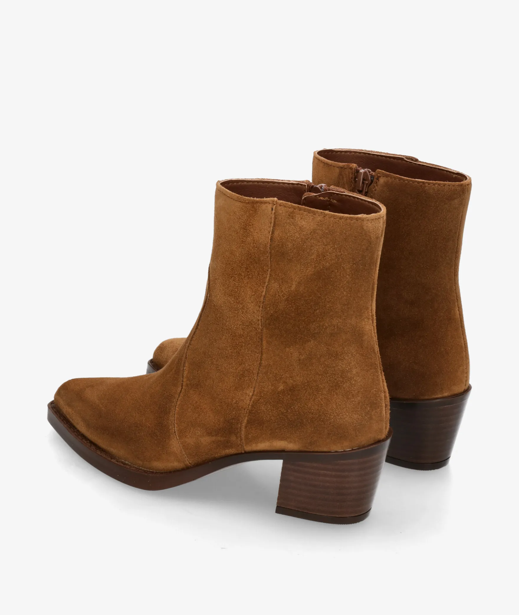 Botines Alpe5538 en serraje cuero