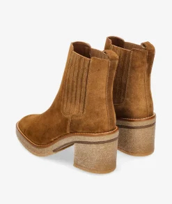 Botines Alpe5239 en serraje cuero
