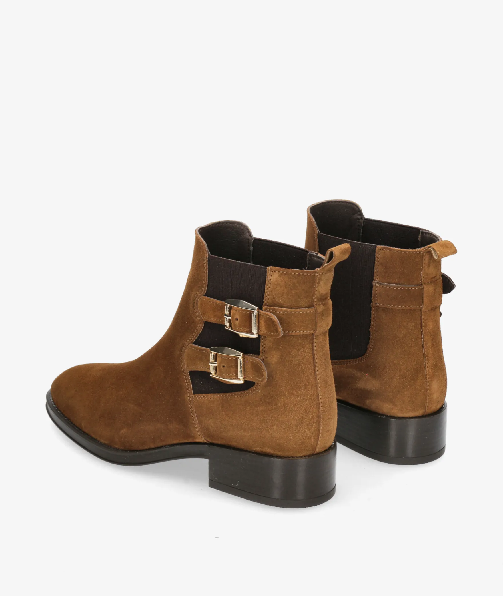 Botines Alpe5187 en serraje cuero