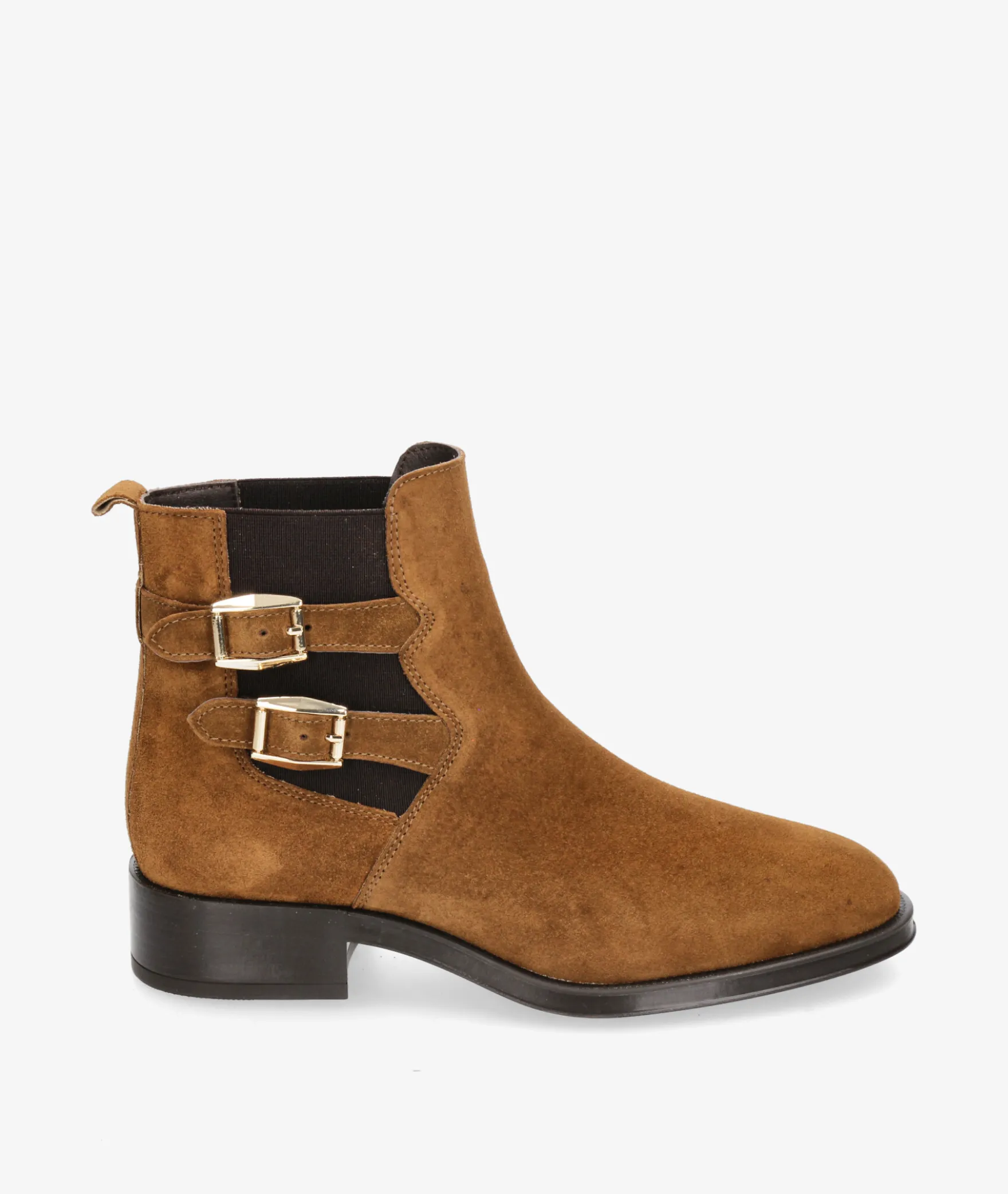 Botines Alpe5187 en serraje cuero