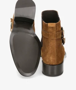 Botines Alpe5187 en serraje cuero