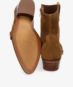 Botines Alpe2548 en serraje cuero