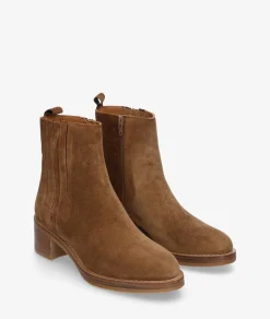 Botines Alpe2617 en serraje cuero