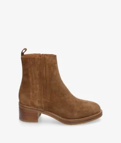 Botines Alpe2617 en serraje cuero