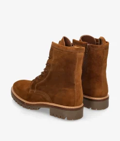 Botines Alpe2610 en serraje cuero