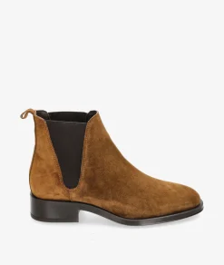 Botines Alpe2349 en serraje cuero