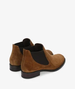 Botines Alpe2646 en serraje cuero