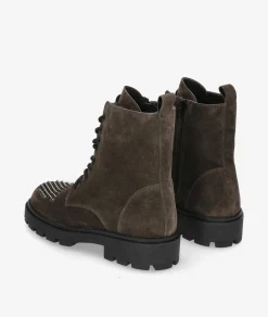 Botines Alpe5307 en serraje gris