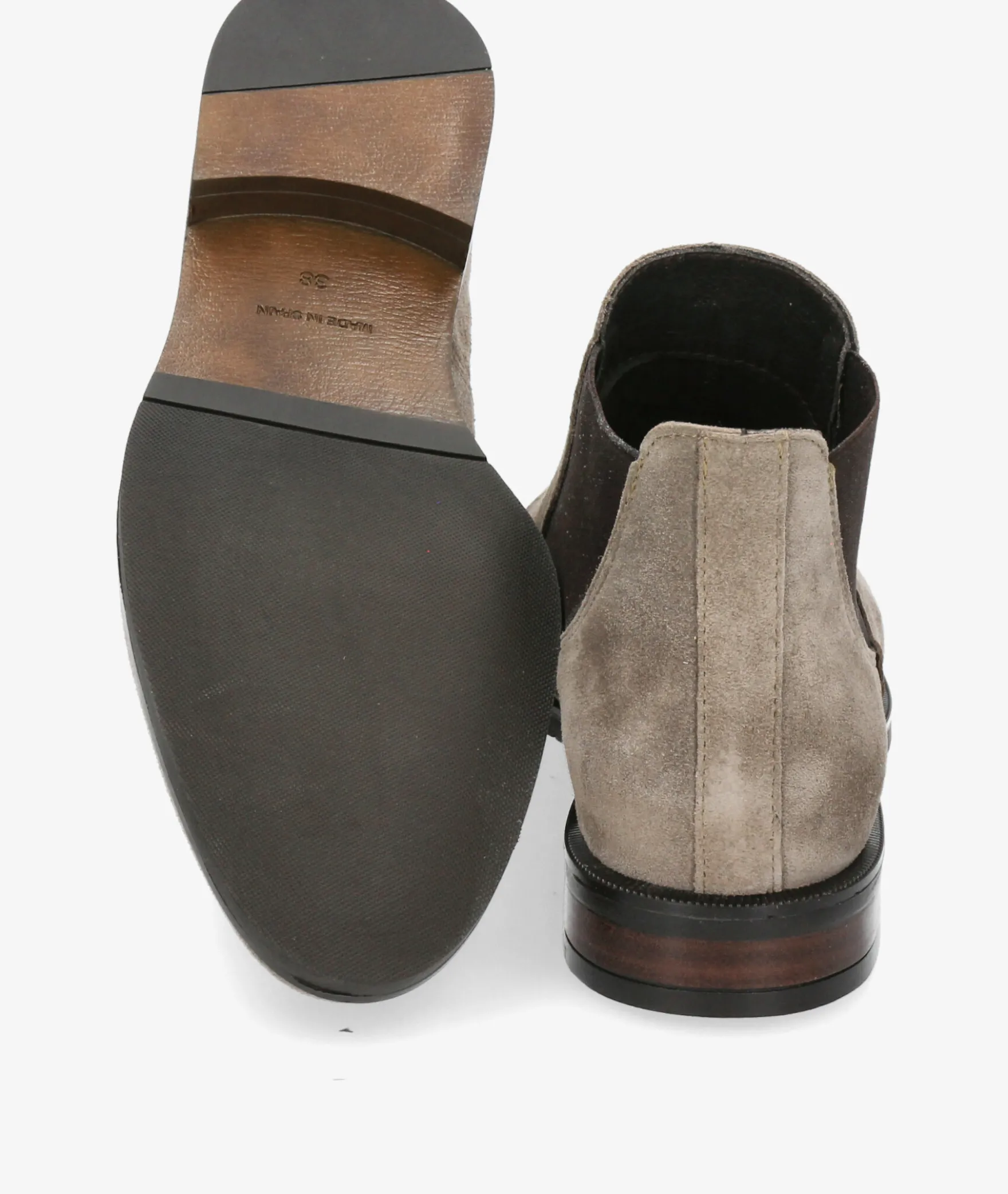 Botines Alpe2646 en serraje gris