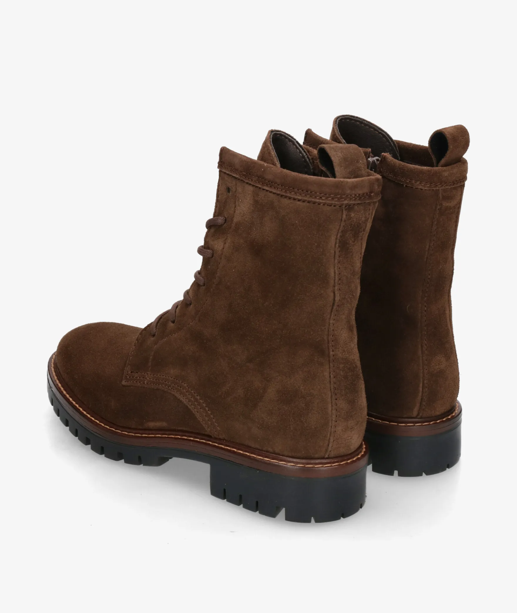 Botines Alpe2610 en serraje marrón