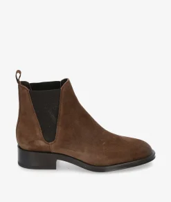 Botines Alpe2349 en serraje marrón