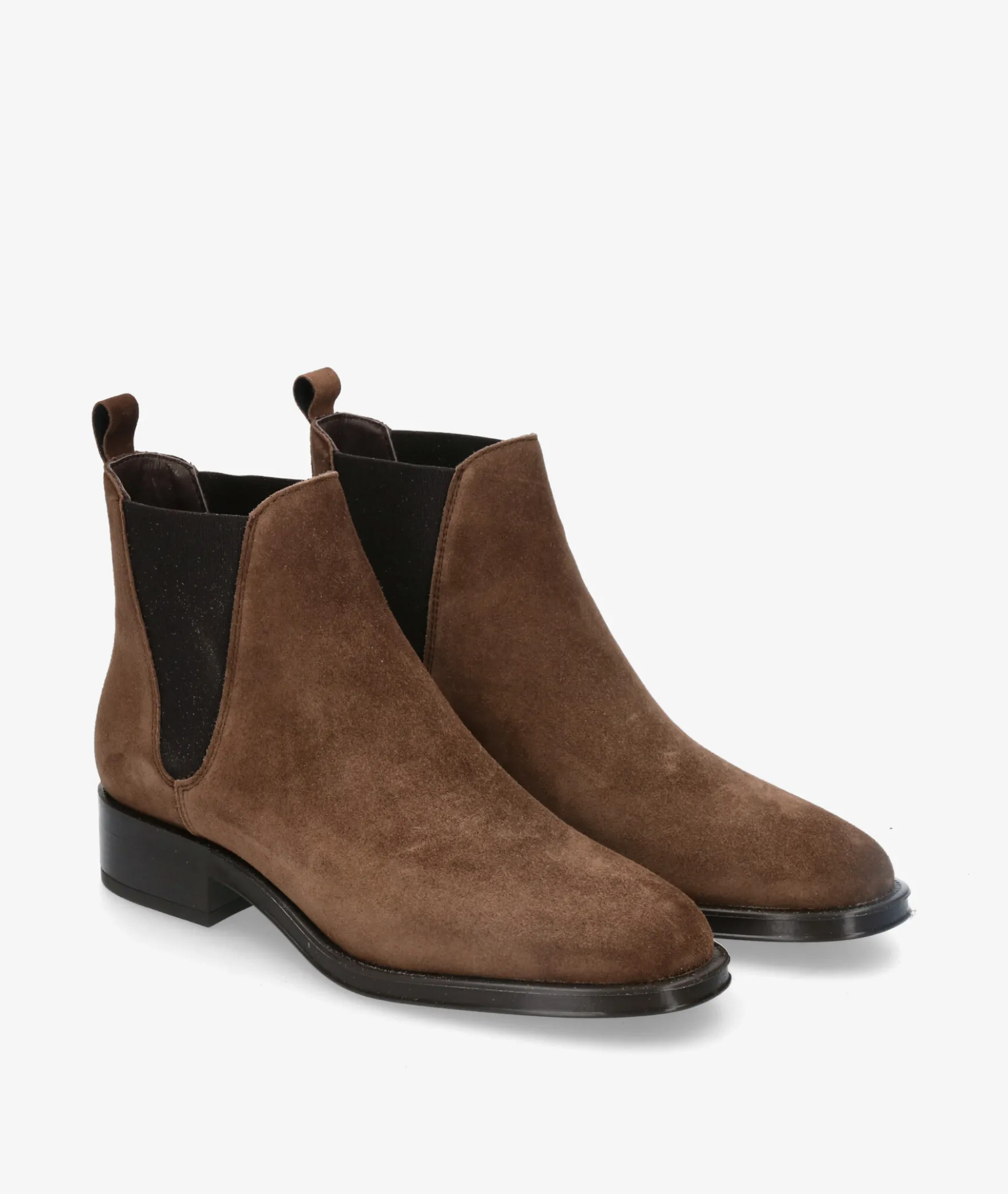 Botines Alpe2349 en serraje marrón