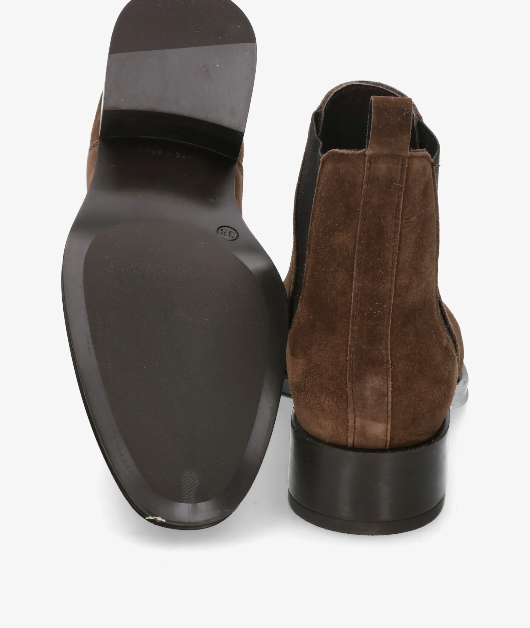 Botines Alpe2349 en serraje marrón