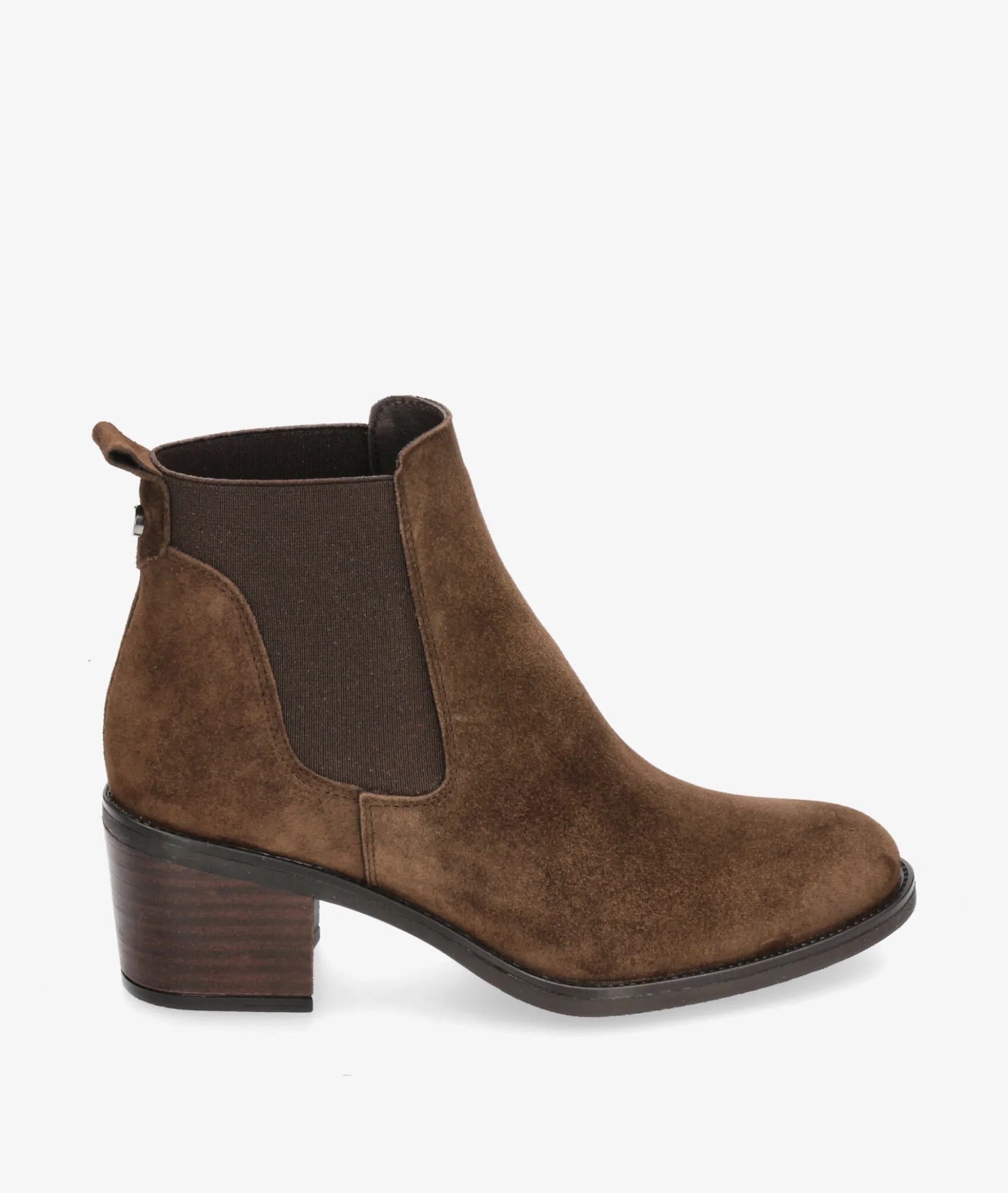 Botines Alpe2202 en serraje marrón