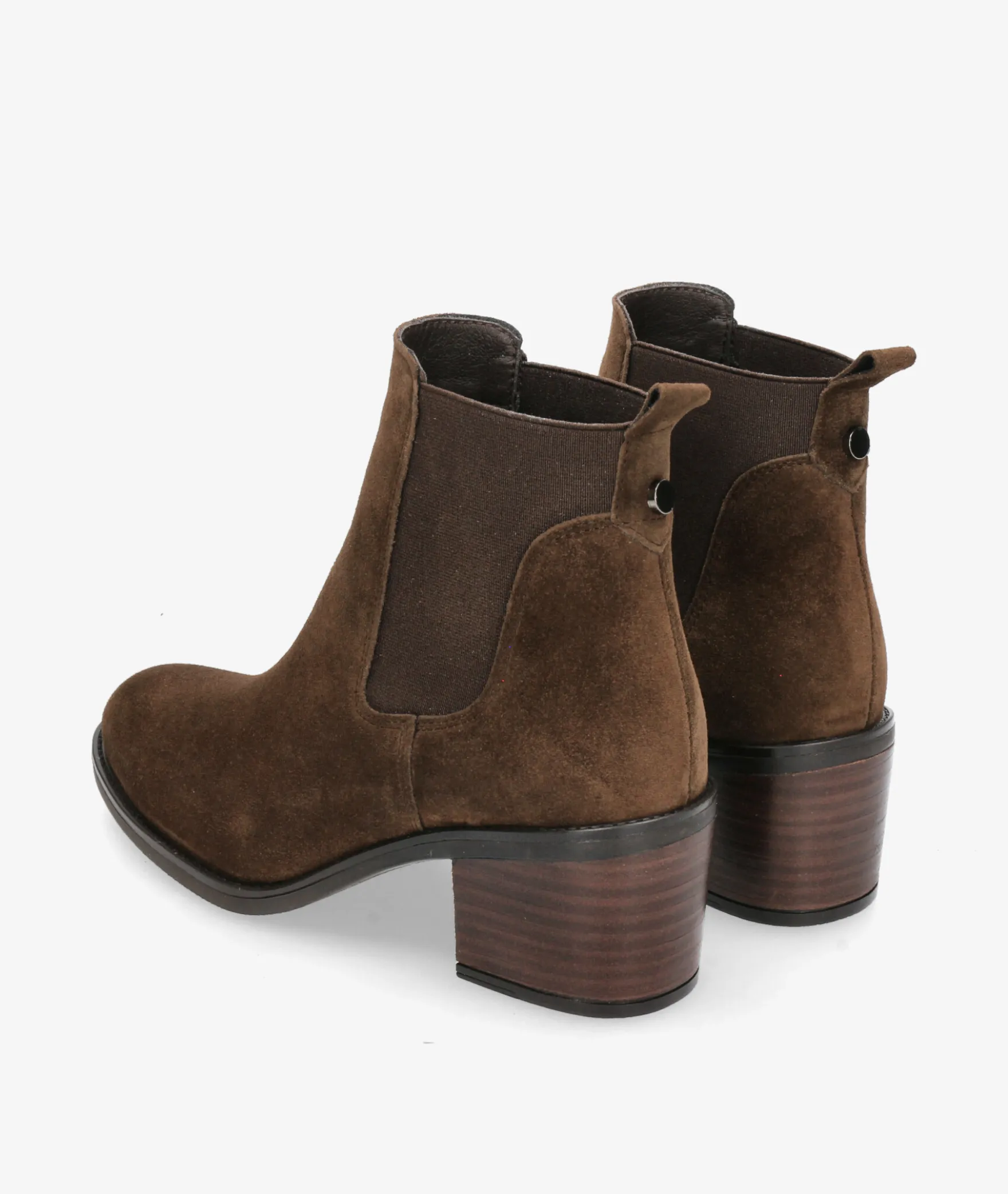 Botines Alpe2202 en serraje marrón