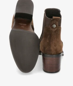 Botines Alpe2202 en serraje marrón
