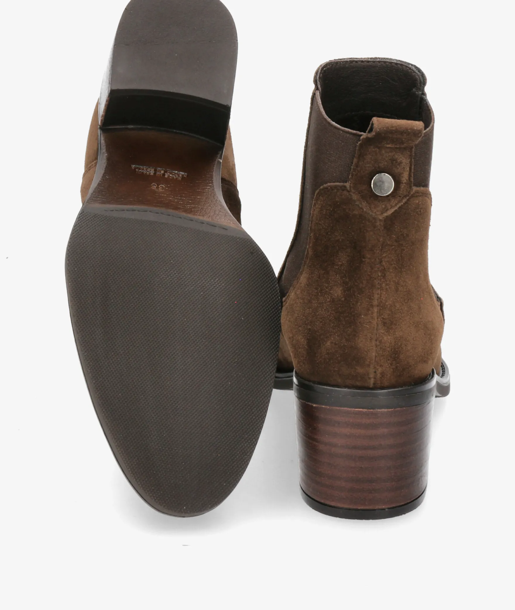 Botines Alpe2202 en serraje marrón