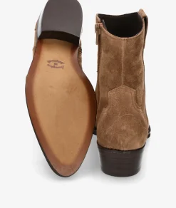 Botines Alpe2548 en serraje taupe