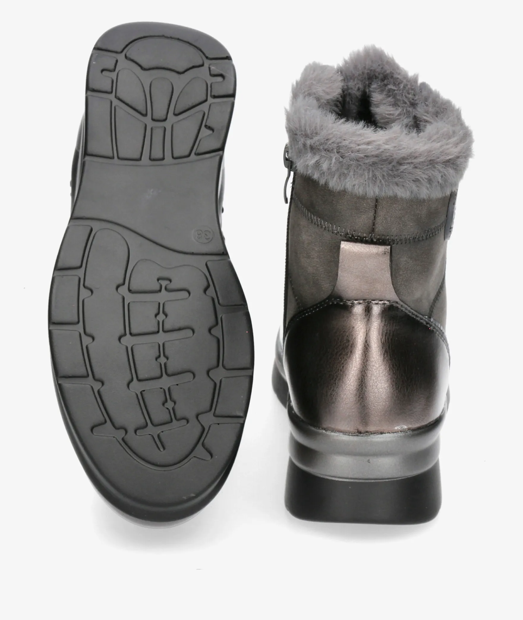 Botines Amarpies27091 en plomo