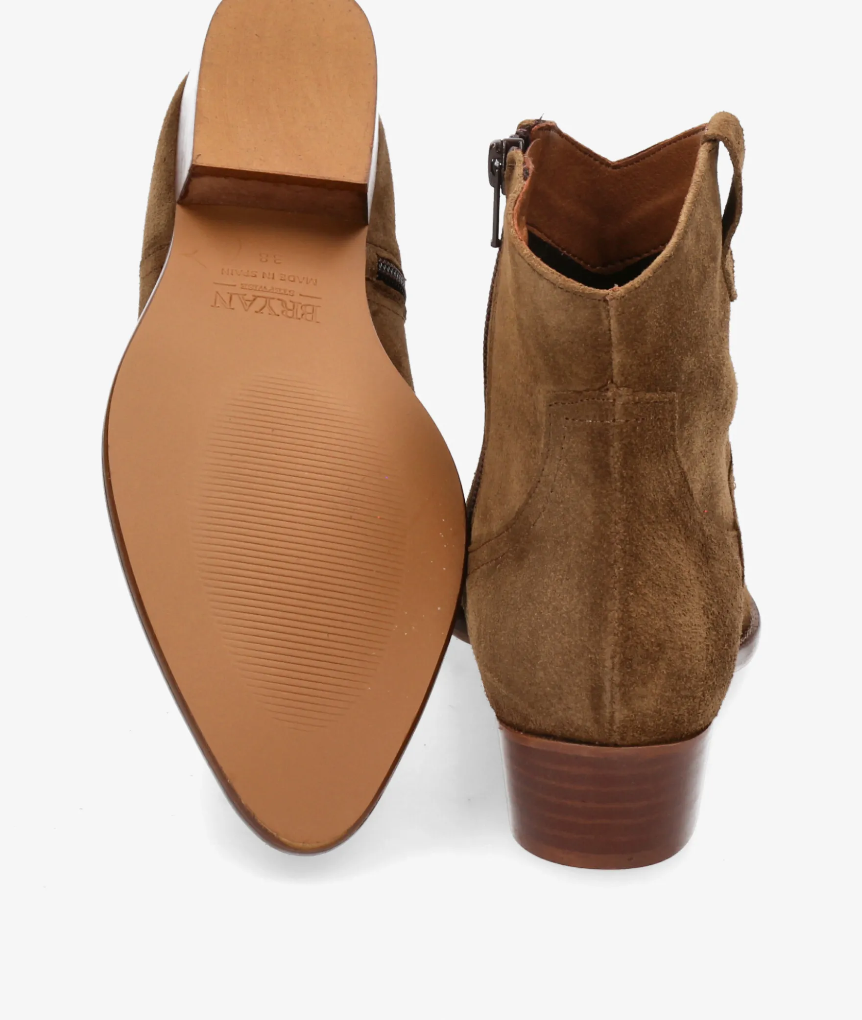 Botines BryanCALIOPE-CB en serraje cuero