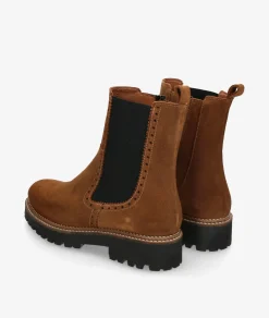 Botines Bryan4328-R en serraje cuero