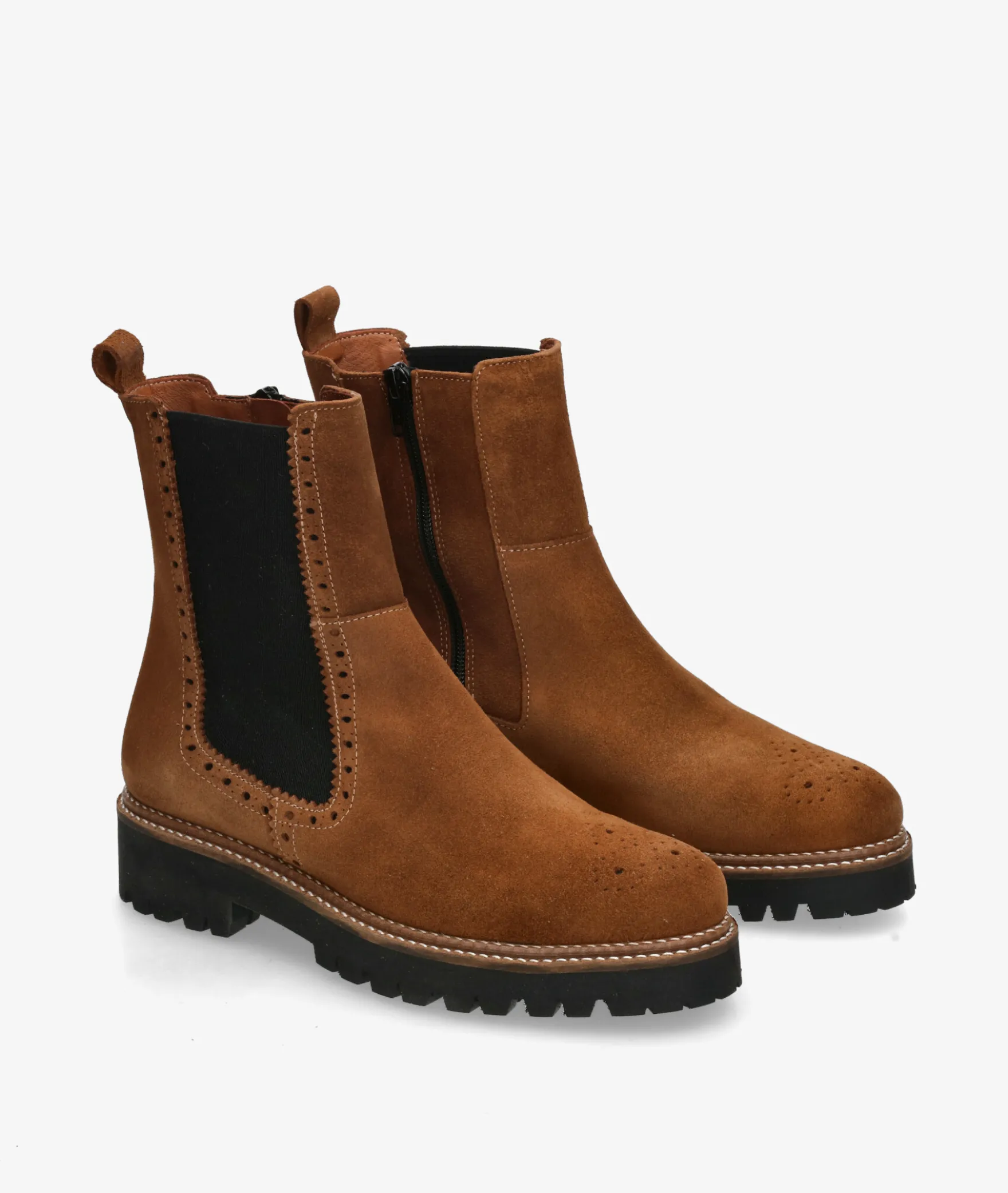 Botines Bryan4328-R en serraje cuero