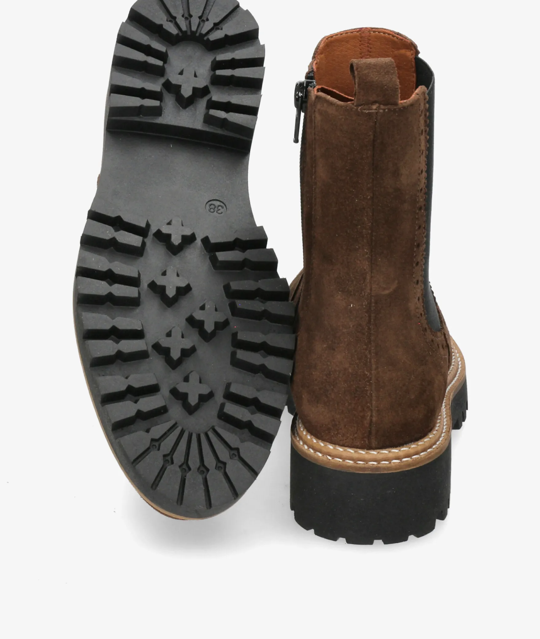 Botines Bryan4328-R en serraje marrón