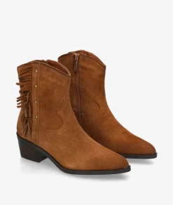 Botines Carmela162663 en serraje cuero