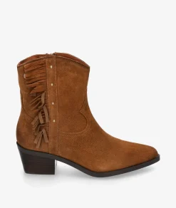 Botines Carmela162663 en serraje cuero