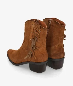 Botines Carmela162663 en serraje cuero