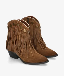 Botines EVA PARIS29758 en serraje cuero