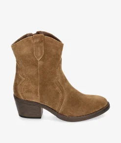 Botines EVA PARIS27976 en serraje cuero