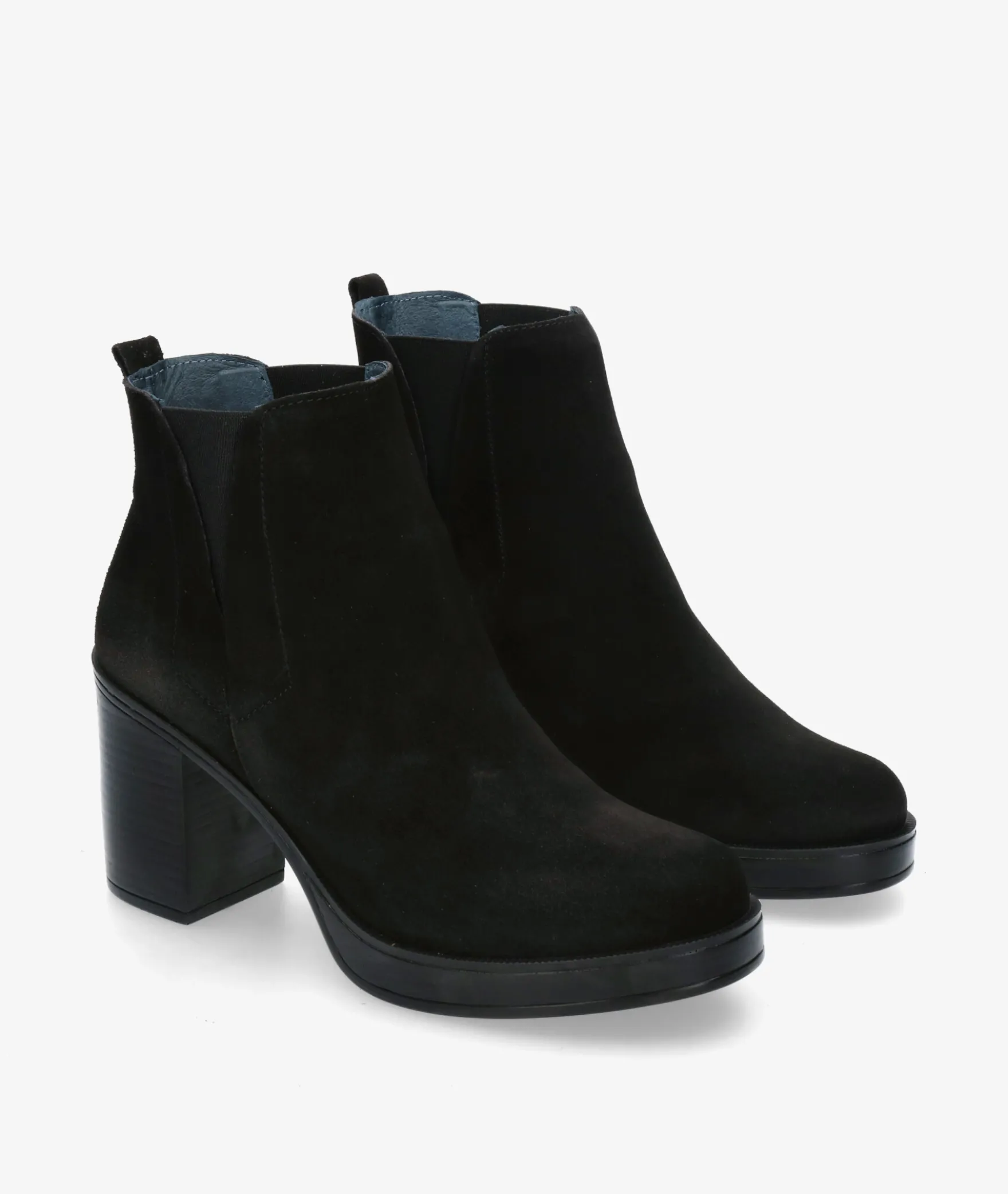 Botines Funny Lola452 en serraje negro