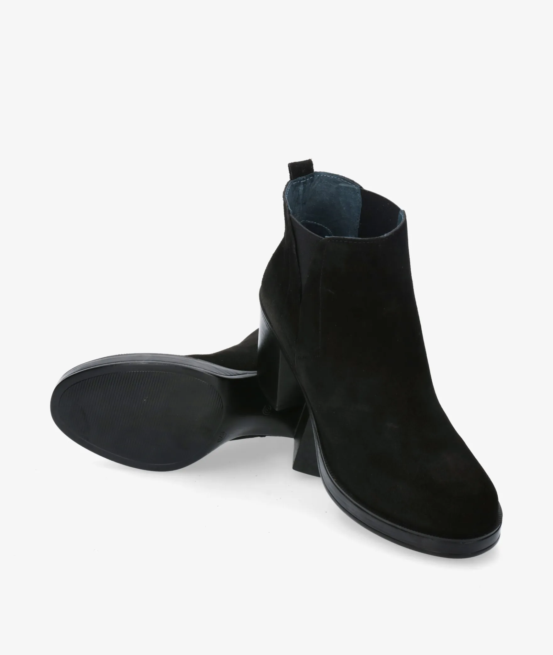 Botines Funny Lola452 en serraje negro