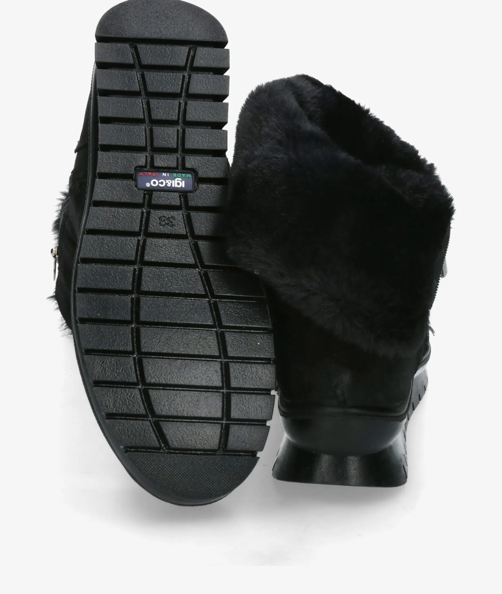 Botines Igi&Co6658722 en serraje negro