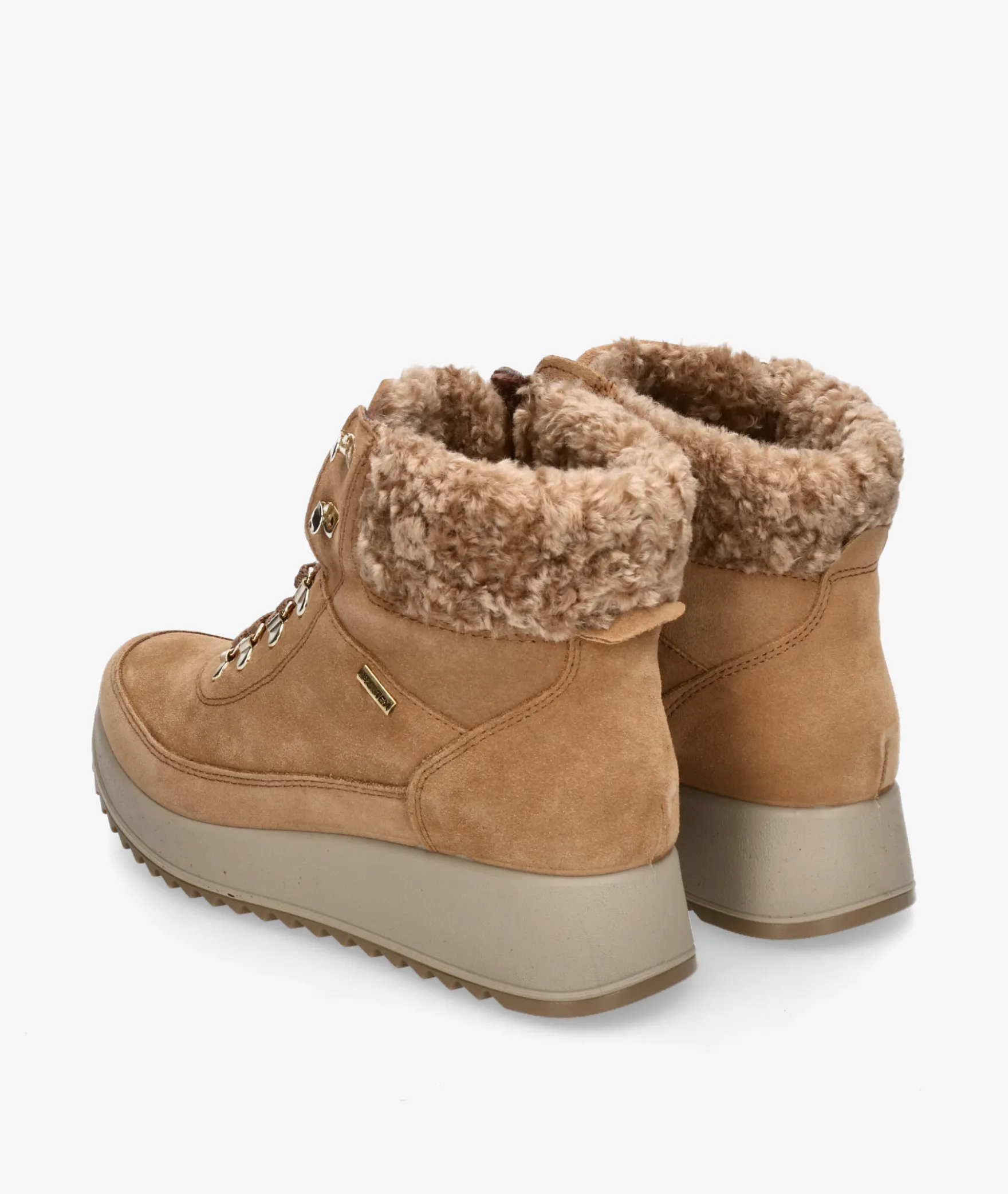 Botines Imac657679 en serraje camel