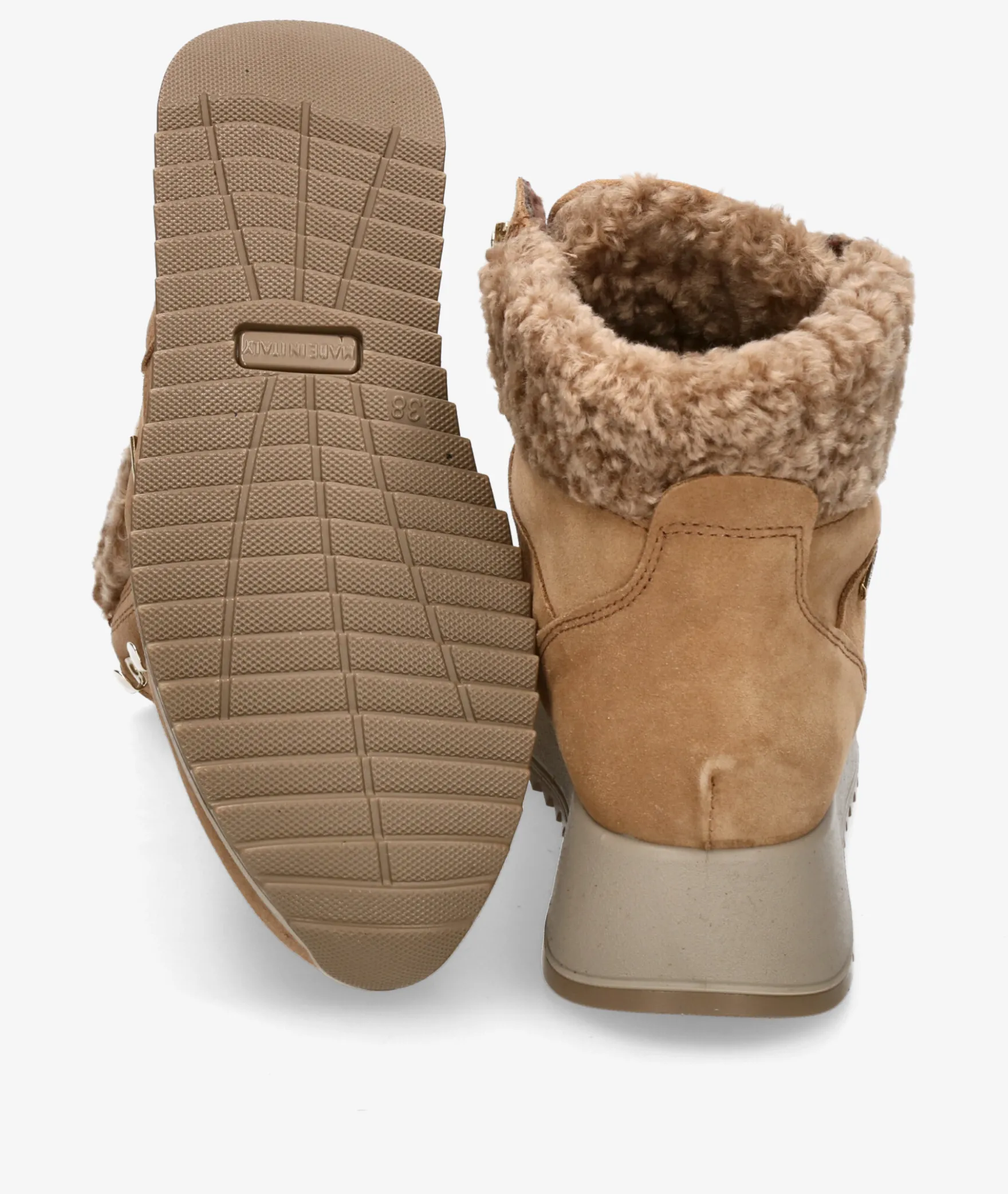 Botines Imac657679 en serraje camel