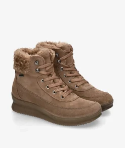 Botines Imac856669 en serraje taupe